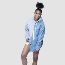 Load image into Gallery viewer, Custom Refix'd Denim Hoodie