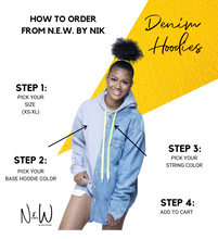 Load image into Gallery viewer, Custom Refix'd Denim Hoodie