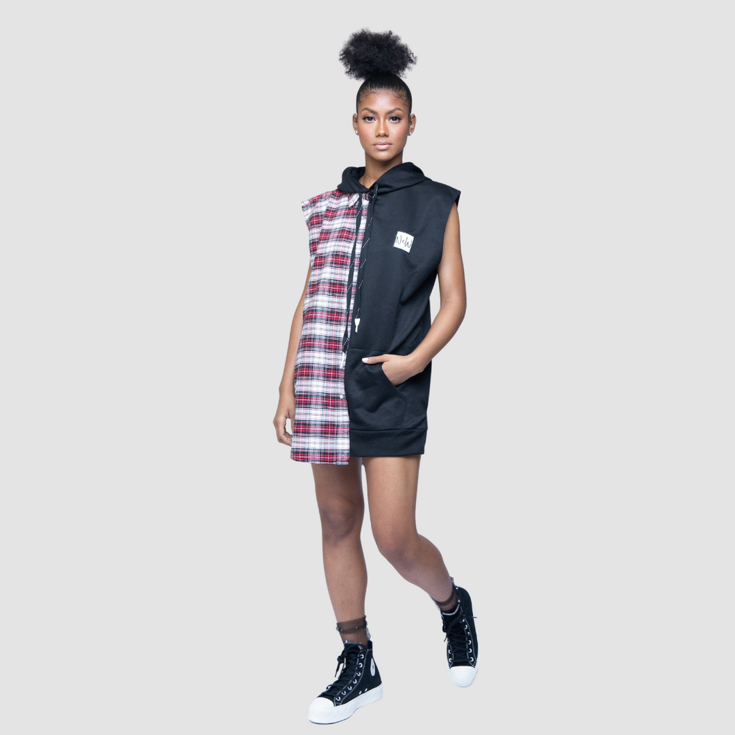 Custom Refix'd Sleeveless Hooded Dress