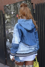 Load image into Gallery viewer, Unisex Patchwork Hooded Pullover Jacket
